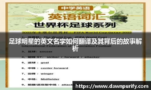 足球明星的英文名字如何翻译及其背后的故事解析